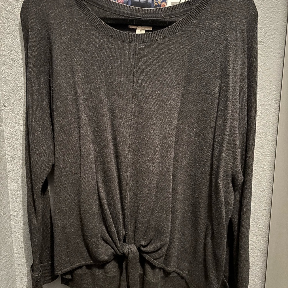 Style & Co. Dark Gray Knit Sweater
